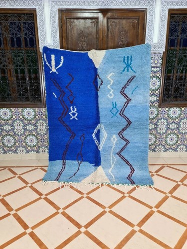 Tapis berbère azizal couleur - tapis,