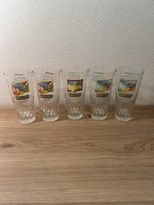 lot de 5 anciens  Verre Publicitaire Floranis anis Gras verre à pastis apéro
