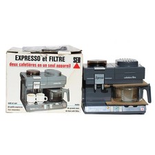 Cafetière électrique expresso et filtre vintage SEB en boîte