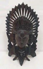 sculpture bois bali indonesie deesse hindou asie asiatique exotique masque