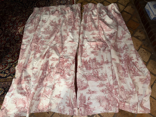 Paire rideaux toile - de, de