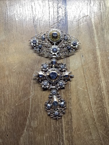 Croix papillon argent - papillon, argent,