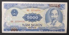 Viet Nam billet de 5 000 Dong de 1991 Pick-108 Neuf - UNC