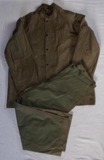 Ensemble veste + pantalon de pluie imperméable US WW2 USA américain Rain
