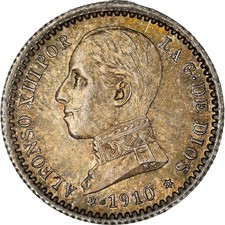 Monnaie, Espagne, Alfonso