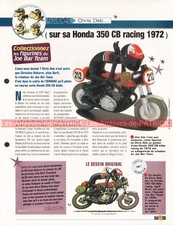 HONDA CB 350 Twin Racing 1972 Joe Bar Team Fiche Moto #003178