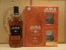 Jura 10 Years Single Malt Whisky 70cl 40% vol. avec coffret + 2 verres