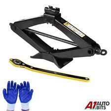 2 Ton 2000 KG Ciseaux Cric Ascenceur Vent Up Manivelle Vitesse Poignée Pour De