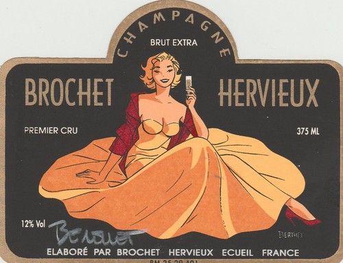 Berthet etiquette champagne - berthet,