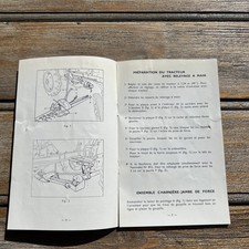 Ancien Manuel Instruction Faucheuse 861 Massey Ferguson. Tracteur. Agriculture