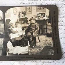1904 PHOTO Poupée Photography USA Doll Chambre Enfant Jouet Stereoscopique
