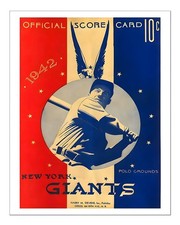 Vintage Baseball Mural 1942