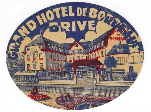 Ancienne etiquette bagage - ancienne,