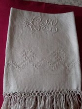 Lot de 3 Serviettes De Toilette Anciennes  De Mariage