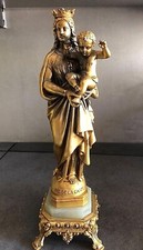 tres grande statue en bronze dore "NOTRE DAME DE LA GARDE"ou "LA BONNE MERE "