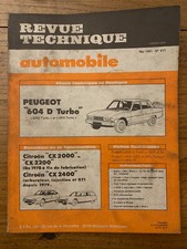 Revue Technique PEUGEOT 604 D Turbo - CITROEN CX 2200 et 2400 GTI RTA 1981