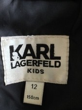 Joli manteau à capuche, « Karl Lagerfeld kids” pour fille, taille 12 ans