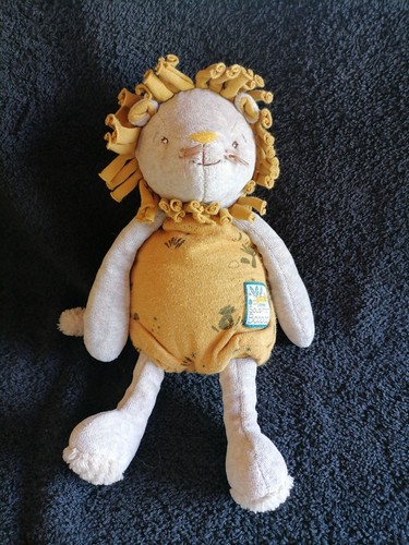 Doudou peluche lion paprika - peluche, "