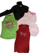 LOT FILLE .14 ANS BLOUSON NOIR EN JEAN ROBE BANANA MOONE TOP MORGAN KULTE