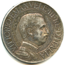 Italie 1 lire argent Victor