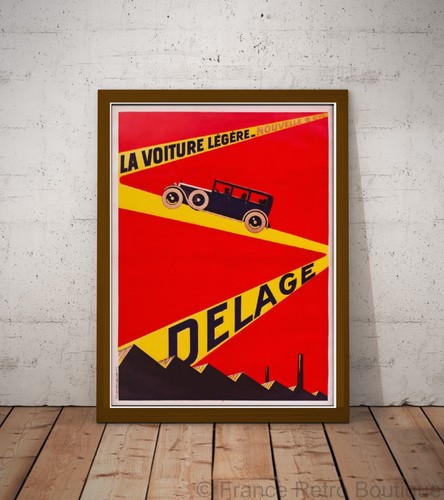 Affiche poster voiture delage - affiche-poster,