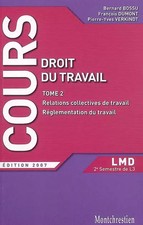 Droit travail tome 2 - du,