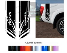 2 BANDES DECO BENNE PICK UP POUR NISSAN NAVARA 4X4 AUTOCOLLANT STICKER BD621-2