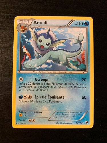 Carte pokémon unco aquali - carte,