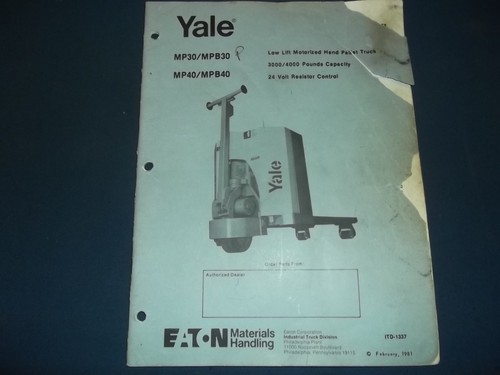 Yale mp30 mpb30 - mp30, mpb40