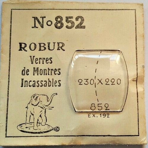 Verre robur plexi 852 - n°,