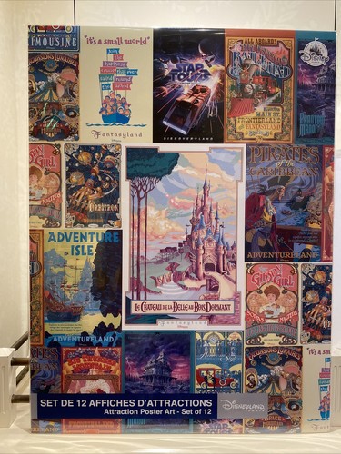 Set affiches attractions - 12,