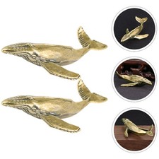  2 Pcs Figurines Animaux Décoration D'intérieur Vintage D'animaux Marins