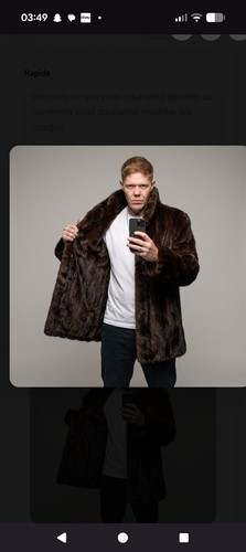 Manteau long fourrure de - mi-long,