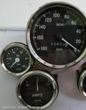 Smiths 52mm Kit Manomètre de pression d'huile + Compteur de vitesse 180-0 KMH...