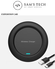 Chargeur Sans Fil 15 W Rapide Qi – iPhone, Samsung, Xiaomi, Google