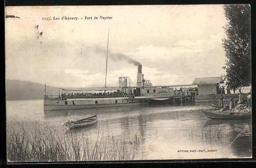 Cpa annecy port veyrier - port,