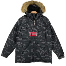 Veste Parka Camo Noir
