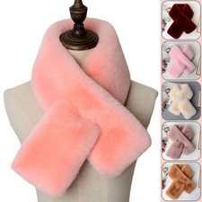 Foulard hiver femme peluche fausse fourrure col foulard femme foulard chaud NEUF