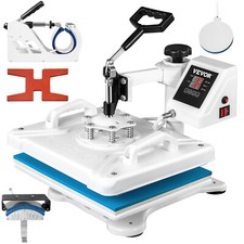 VEVOR 5 en 1 Presse à Chaud Machine de Sublimation Polyvalente 30x38 cm 1250 W