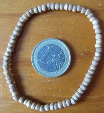 BRACELET en BOIS - Couleur BEIGE - Taille réglable / élastique - NEUF - INDE