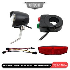 12-60V Ebike Lampe de Tête Queue Feux LED Frein Lampe Kit-Electric Bike Light