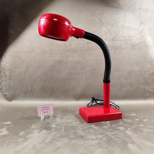 Lampe bureau vintage rouge - lampe,