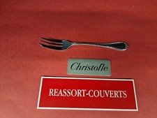 FOURCHETTE GÂTEAU 17 CM CHRISTOFLE RUBANS  BEL ÉTAT MÉTAL ARGENTÉ ;