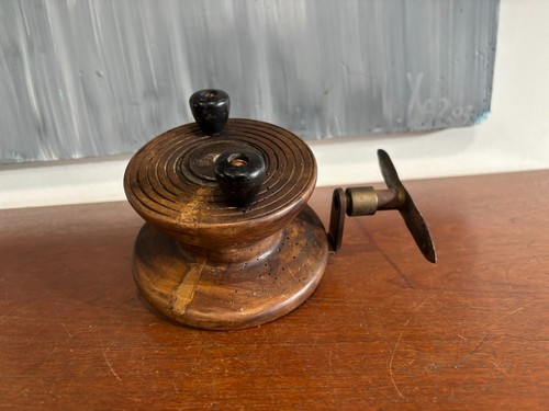 Ancien gros moulinet bois - moulinet, en