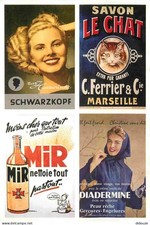 Publicite - Diadermine Schwarzkopf Le Chat Mir - Art Peinture illustration - Vin