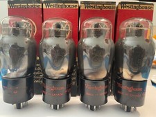 NOS/NIB WESTINGHOUSE 6V6G quad tubes 6V6 from 1944 AMPLITREX 100% GM values