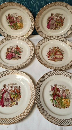 Assiettes plates fragonard - assiettes,