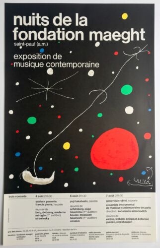 Joan miro nuits la - nuits,