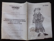 § patron MODES ET TRAVAUX 04/1990 pour fillette et poupée Cécile
