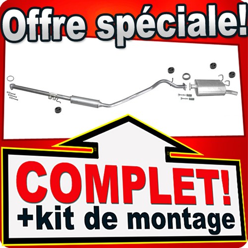 Ligne pot échappement pour - pot,
